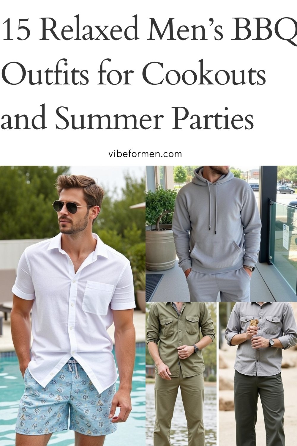 Relaxed Men's BBQ Outfits for Cookouts and Summer Parties