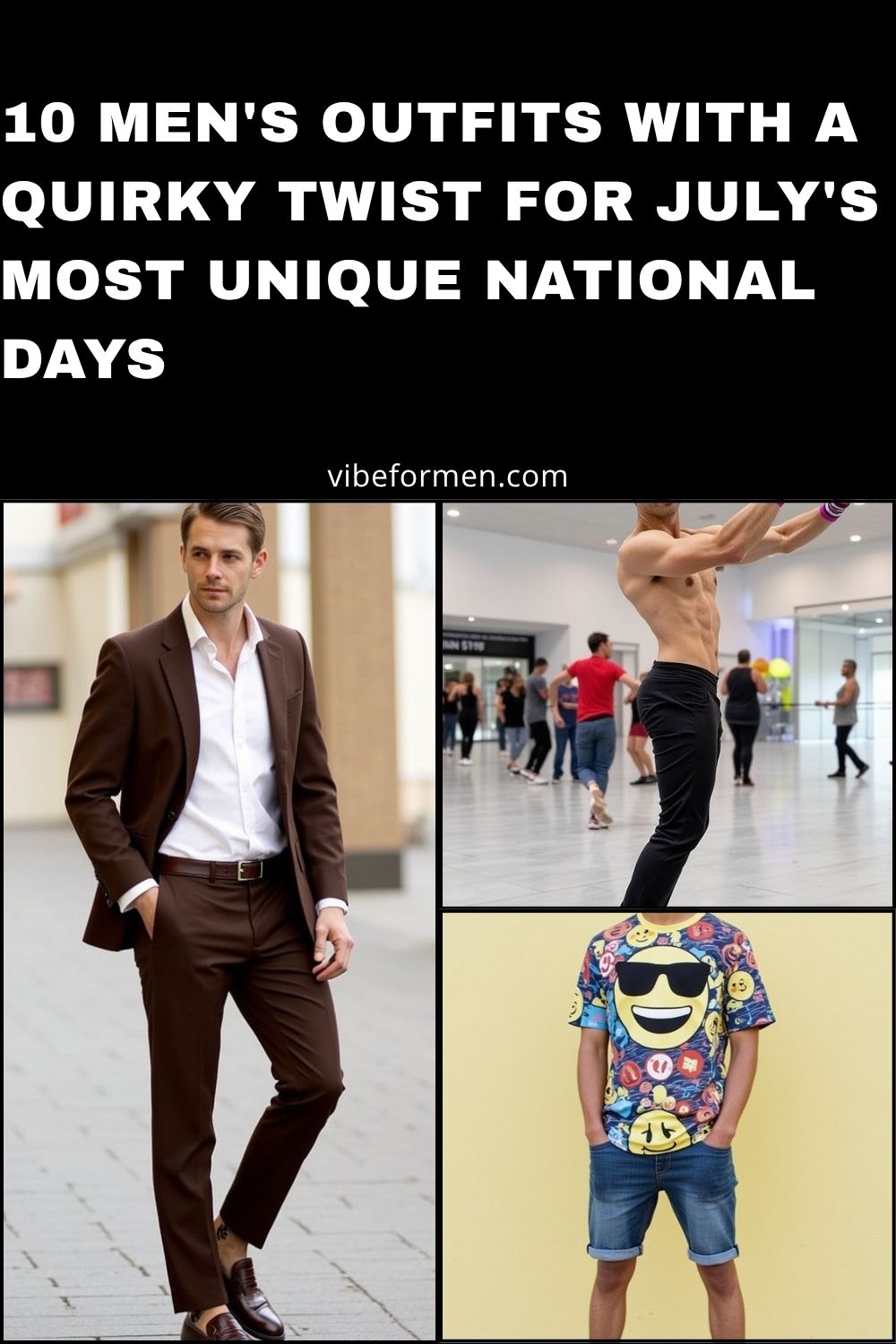 Men's Outfits With a Quirky Twist for July's Most Unique National Days