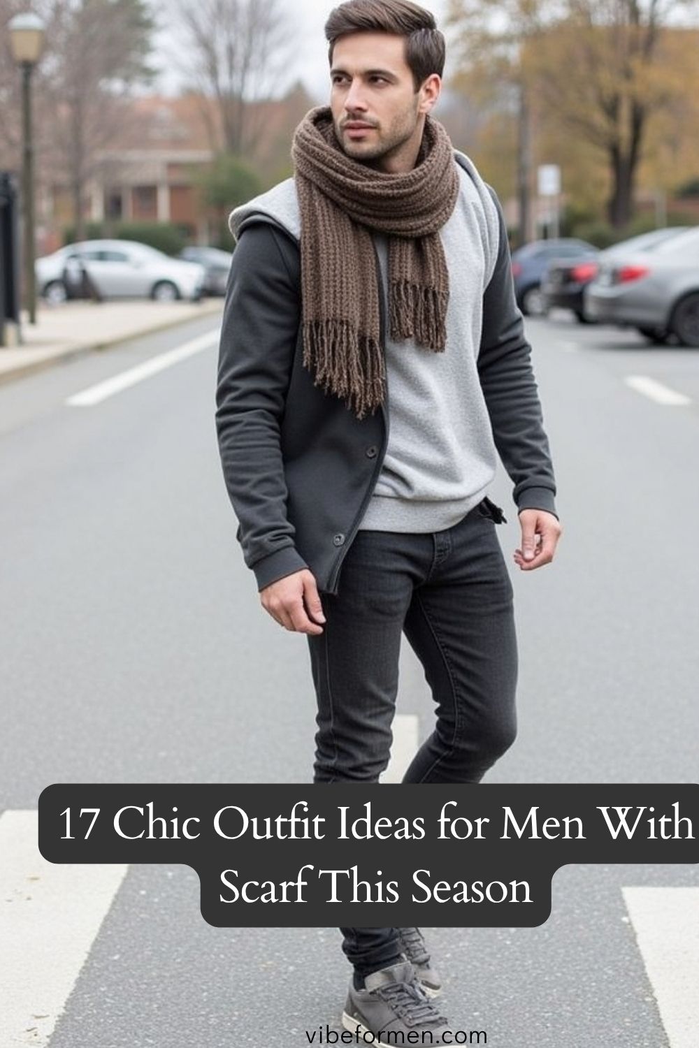 17 Chic Outfit Ideas for Men With Scarf This Season