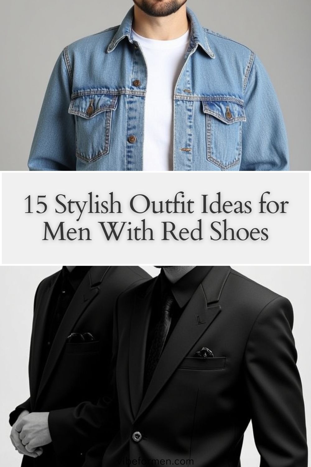 Stylish Outfit Ideas for Men With Red Shoes