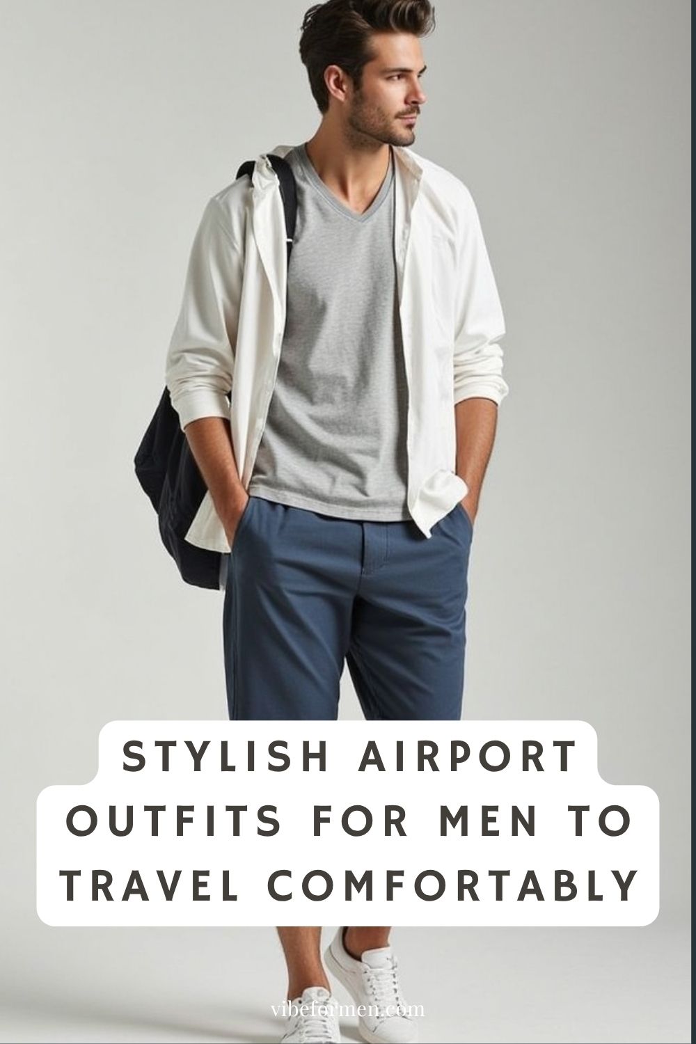 Stylish Airport Outfits for Men to Travel Comfortably