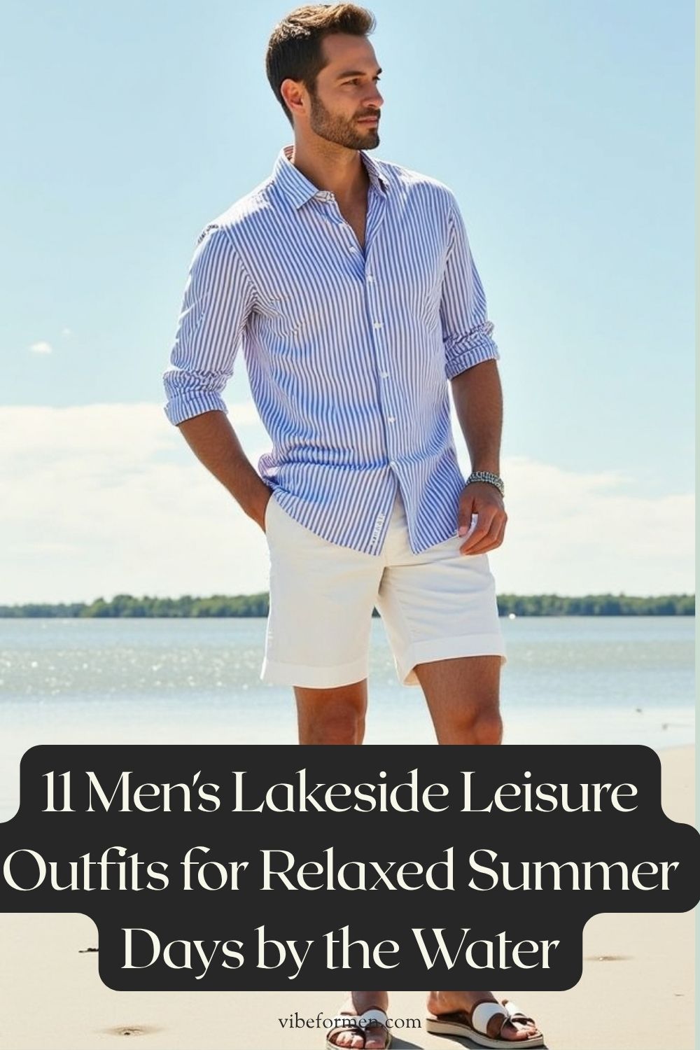 Men's Lakeside Leisure Outfits for Relaxed Summer Days by the Water