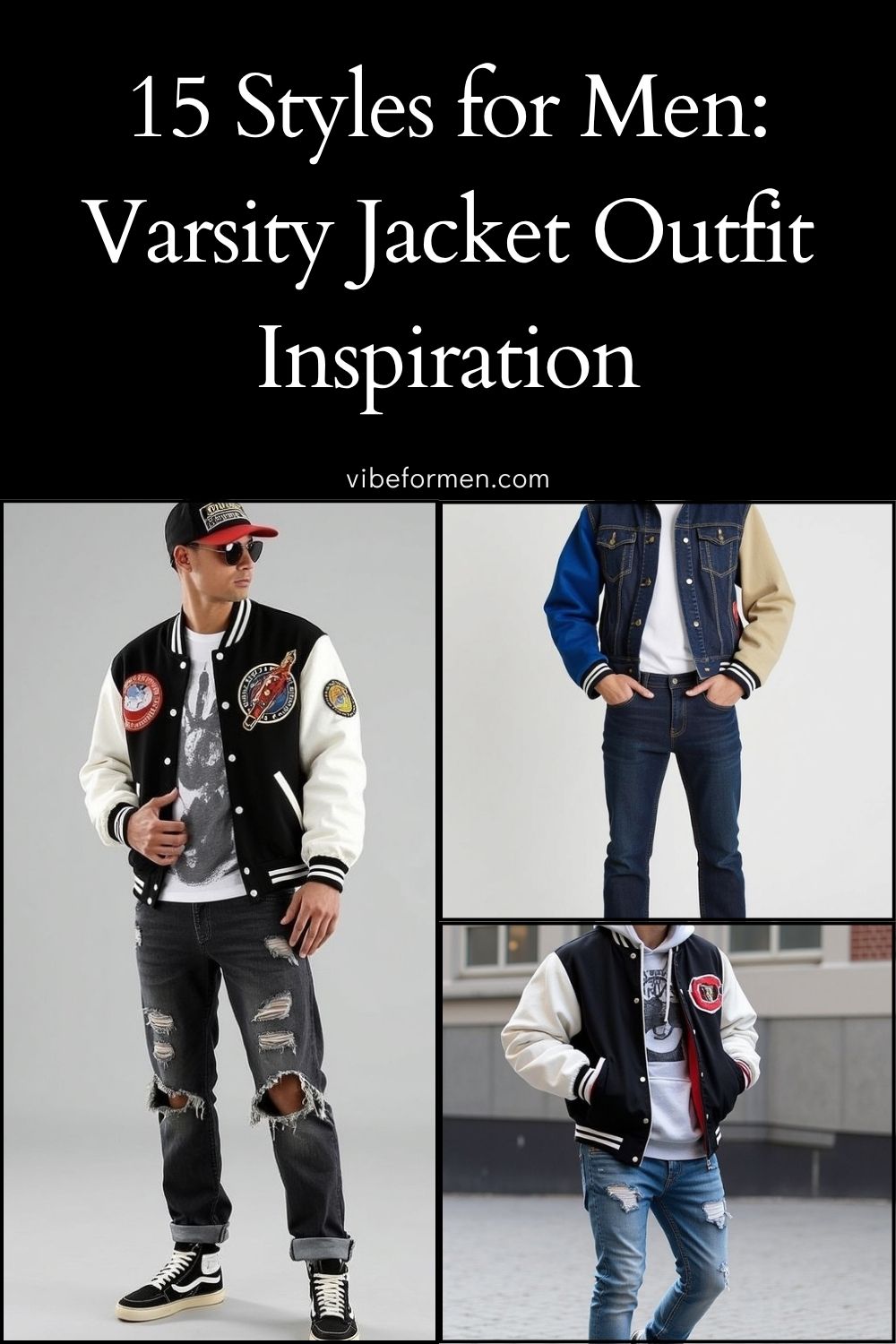 15 Styles for Men: Varsity Jacket Outfit Inspiration