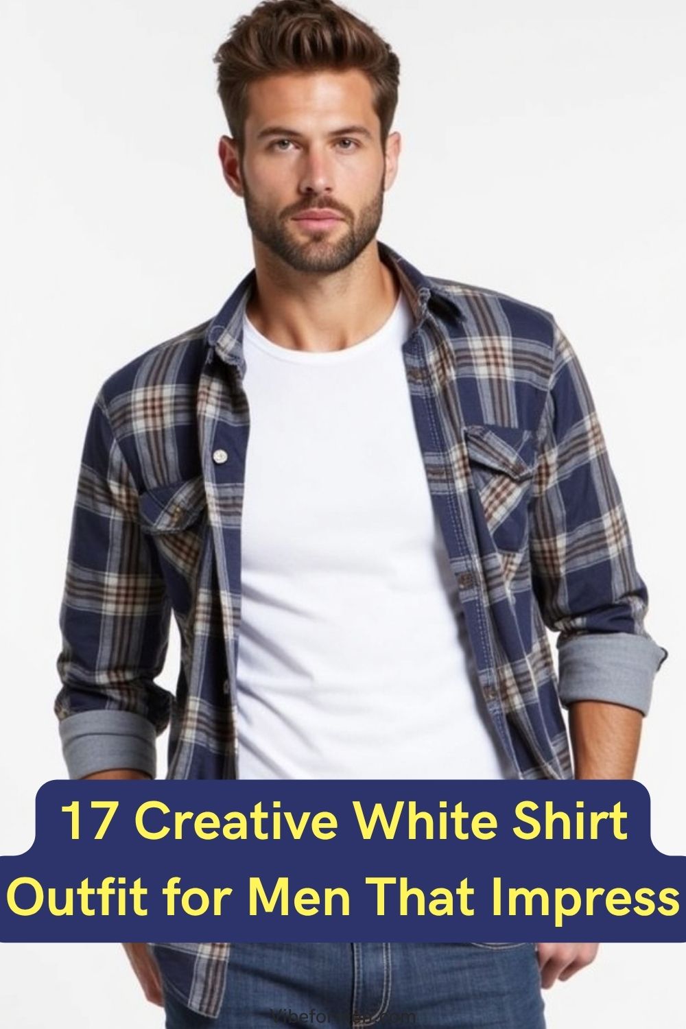 Creative White Shirt Outfit for Men That Impress