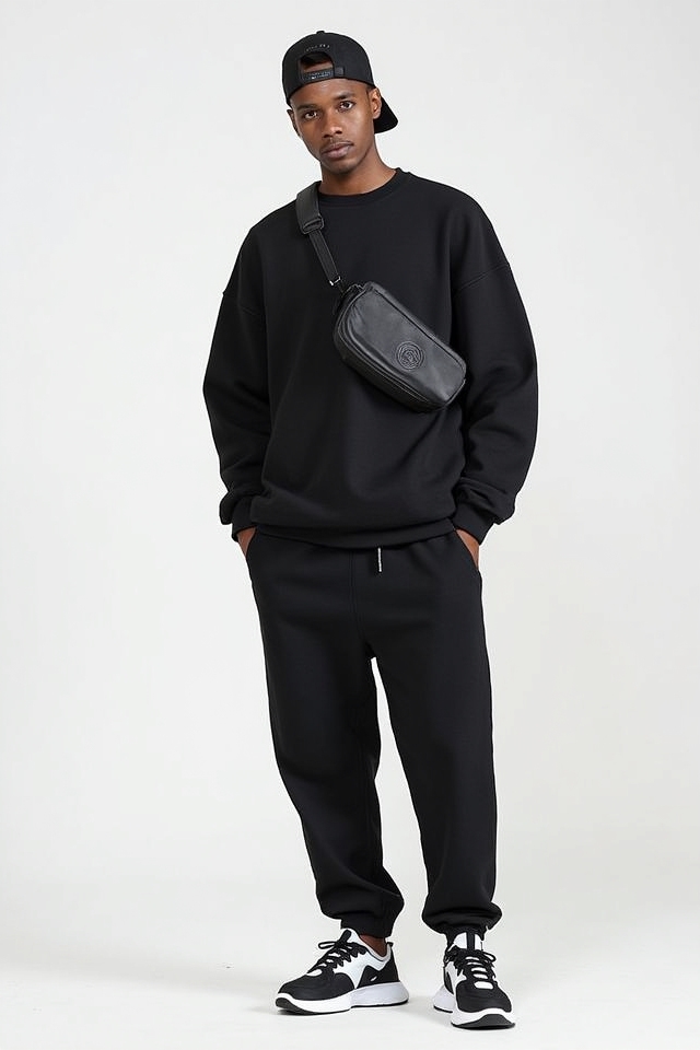 baggy joggers boxy top