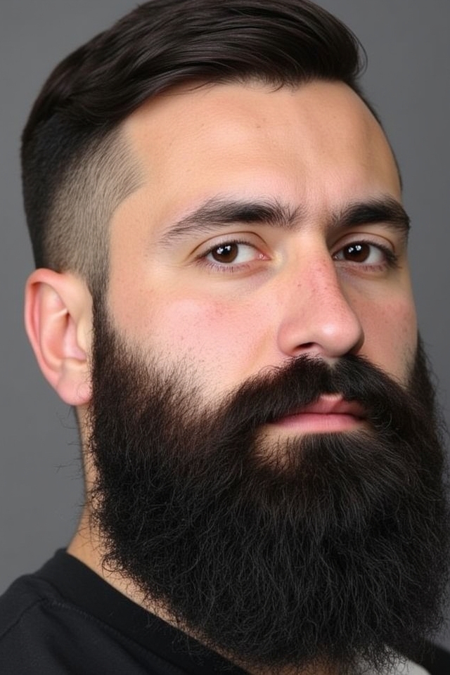 balanced full beard style