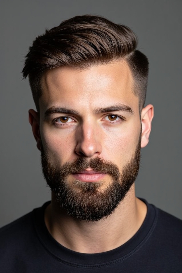 balanced taper beard style