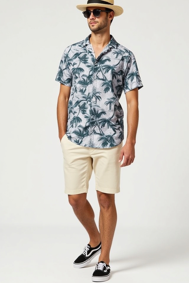 beachy vans tropical style