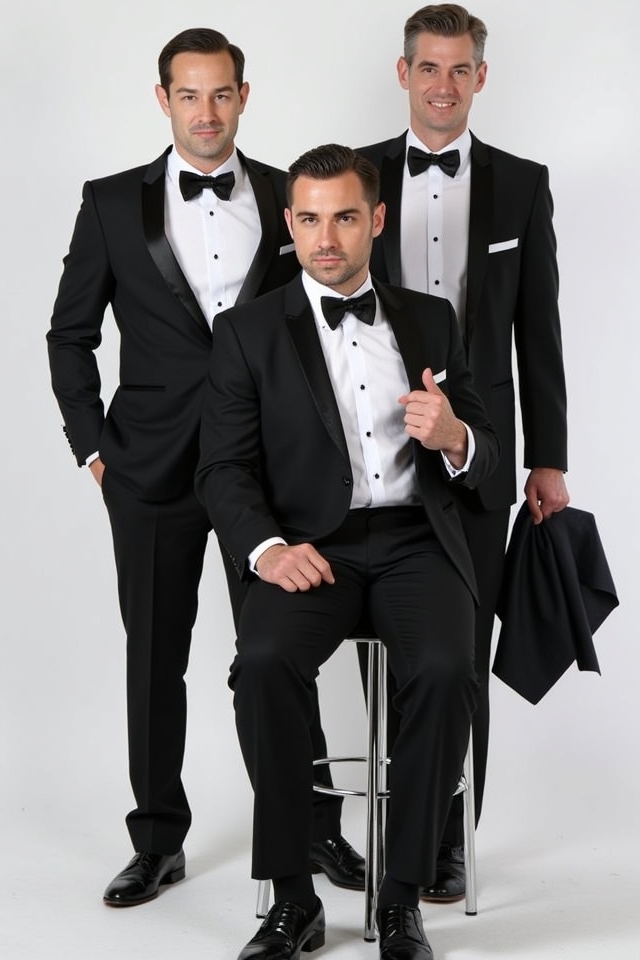 black white contrast tuxedo