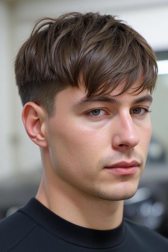 blunt chin length pageboy style