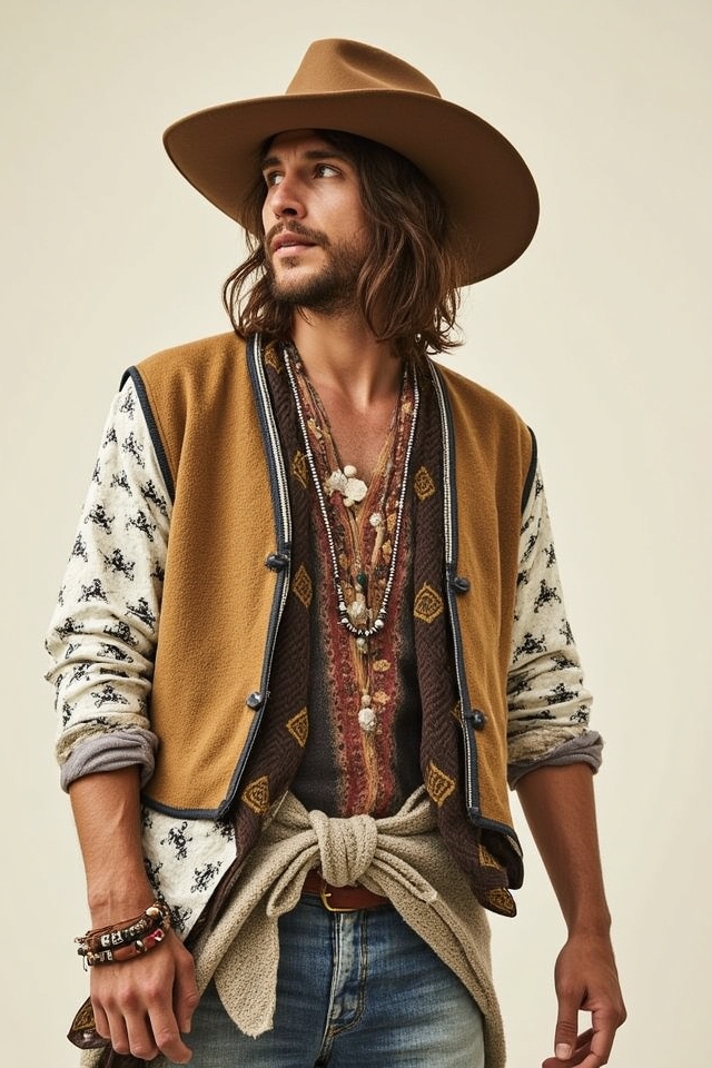 bohemian wanderlust texture mix