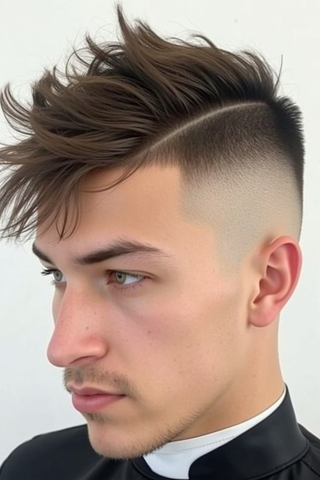 bold asymmetrical uneven trim