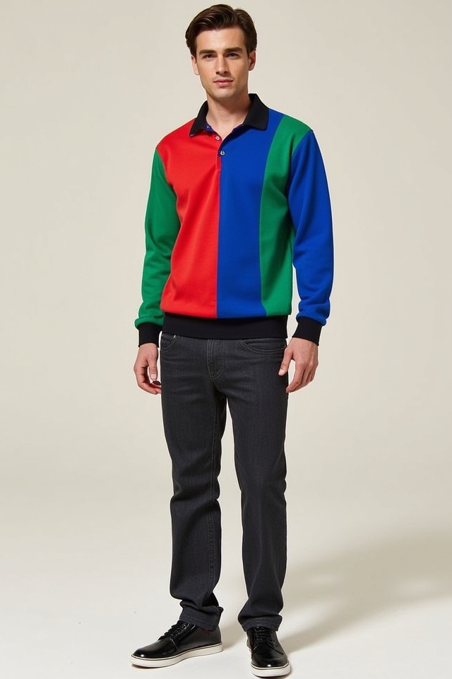 bold color polo statement
