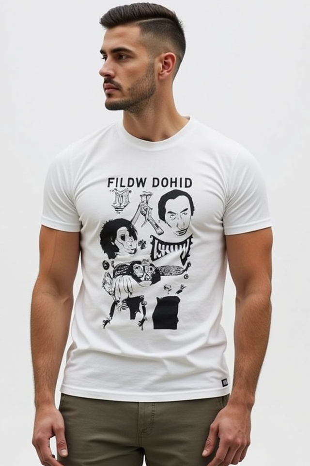 bold graphic tee jogging