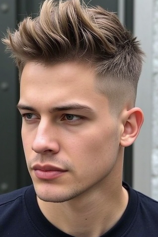 bold messy fringe undercut