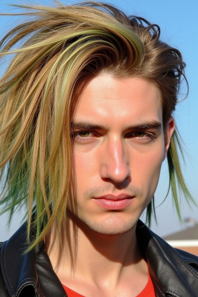 bold mullet vibrant hues