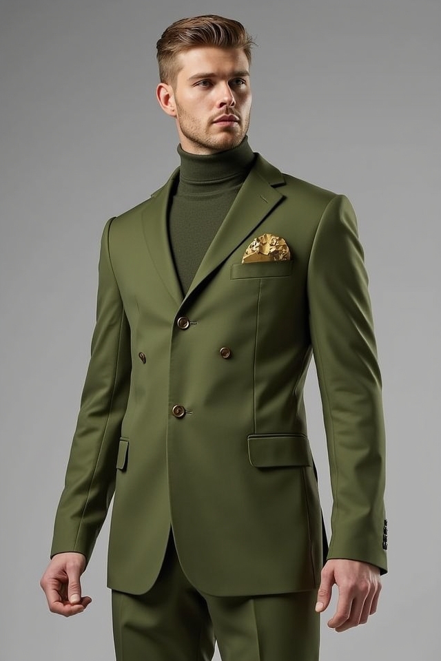 bold olive green statement