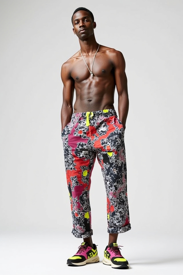 bold patterns vibrant sneakers