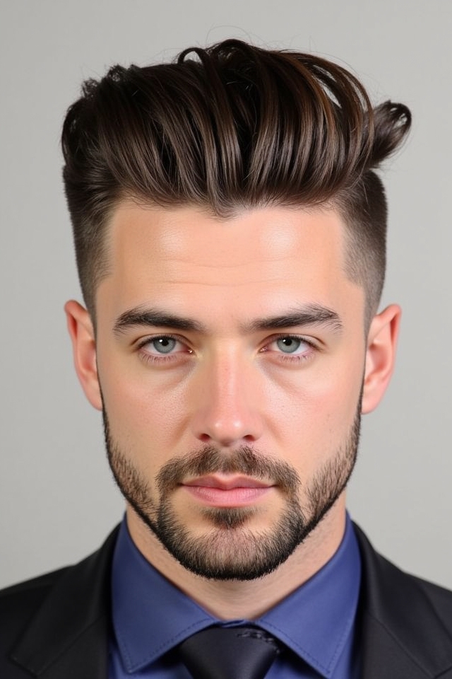 bold retro voluminous hairstyle