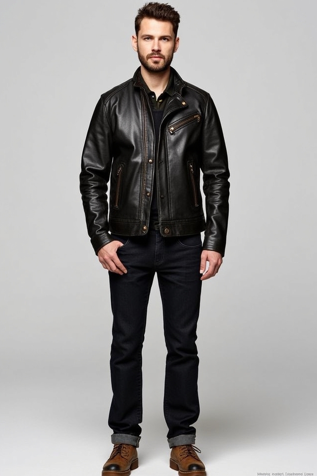 bold rugged leather edge
