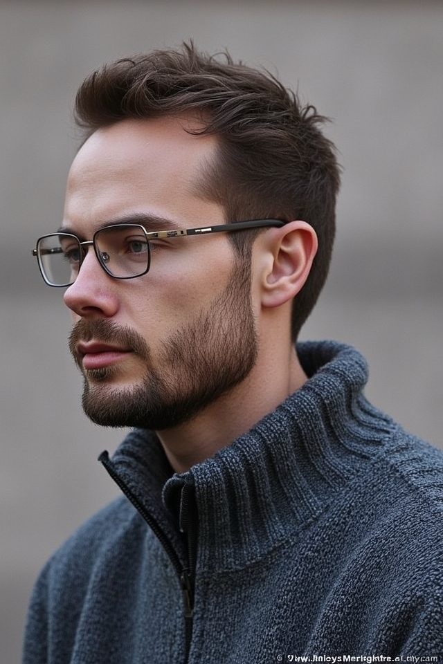 bold sharp shaved line