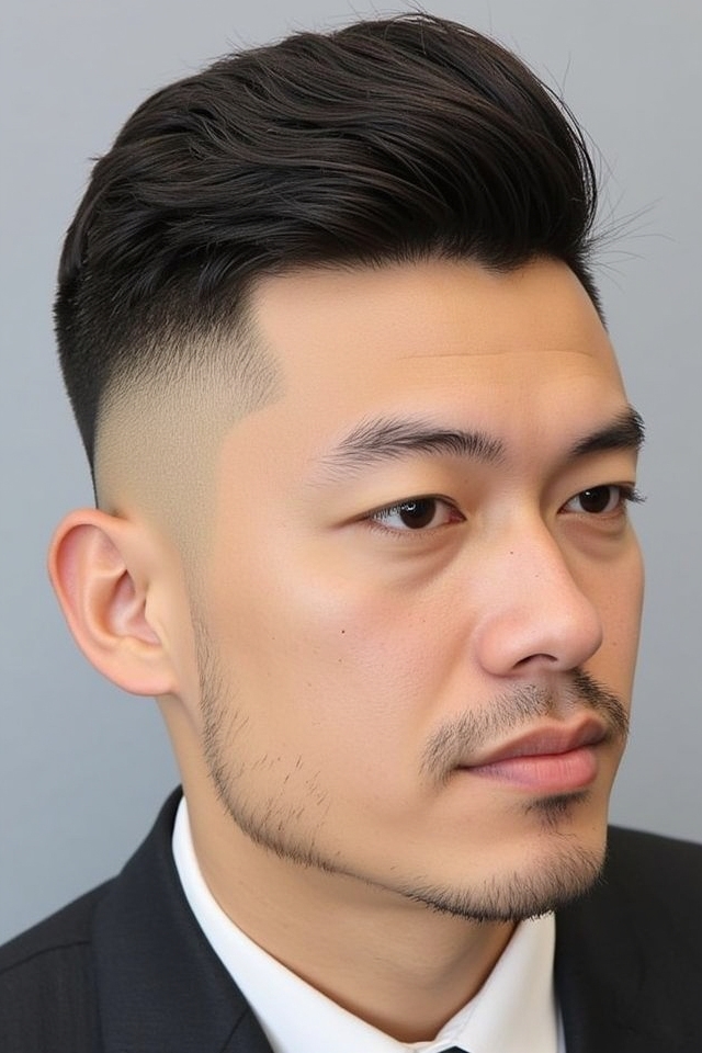 bold short quiff lines