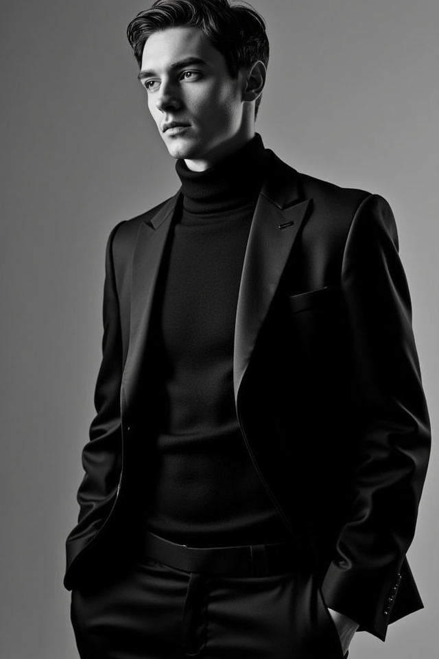 bold sophisticated monochrome attire