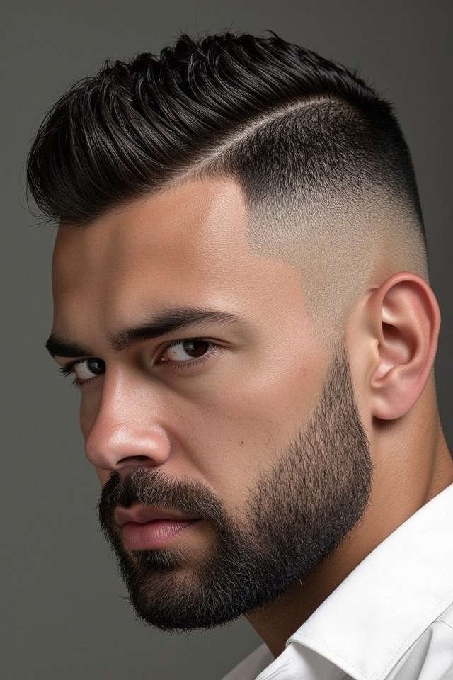 bold textured high fade