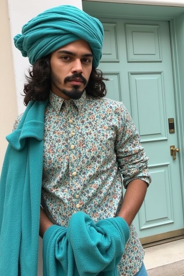 bold turquoise western accents