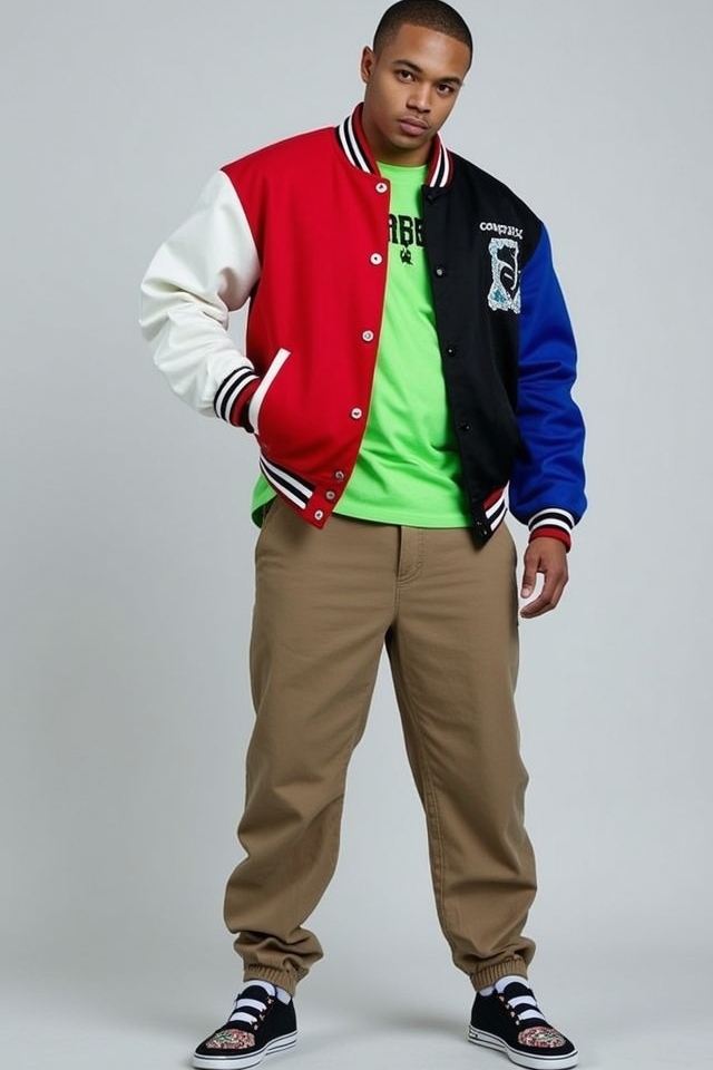 bold varsity color clash