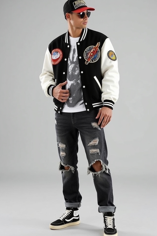 bold varsity streetwear edge