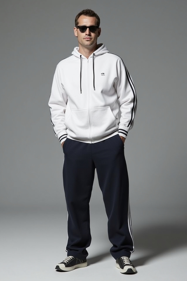 breathable fitted sporty tracksuit