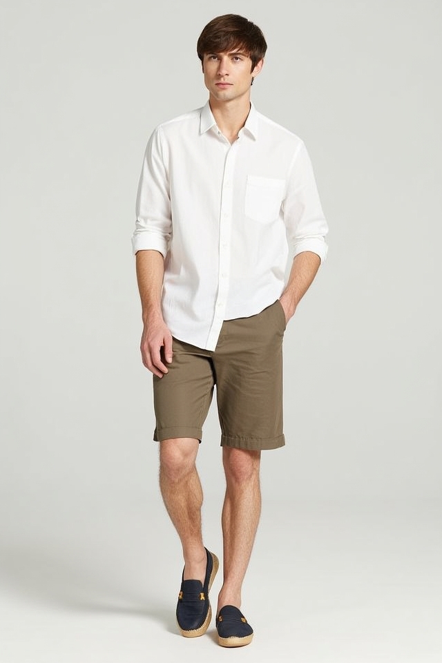 breathable linen summer ensemble