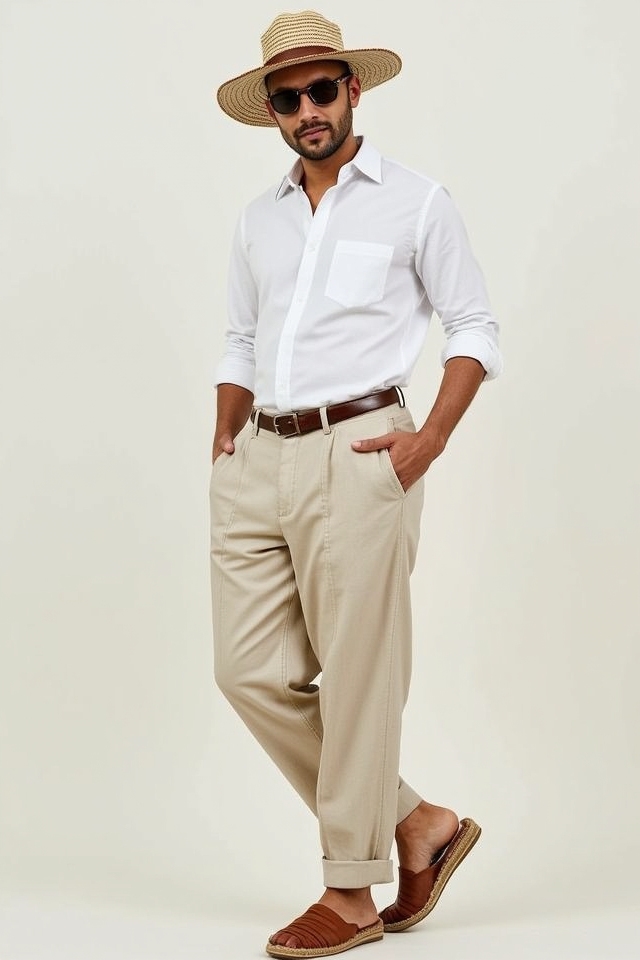 breezy relaxed linen ensemble