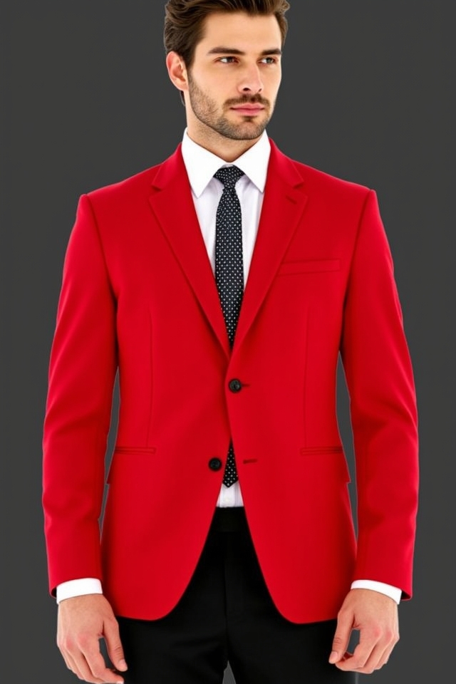 bright red daring confidence