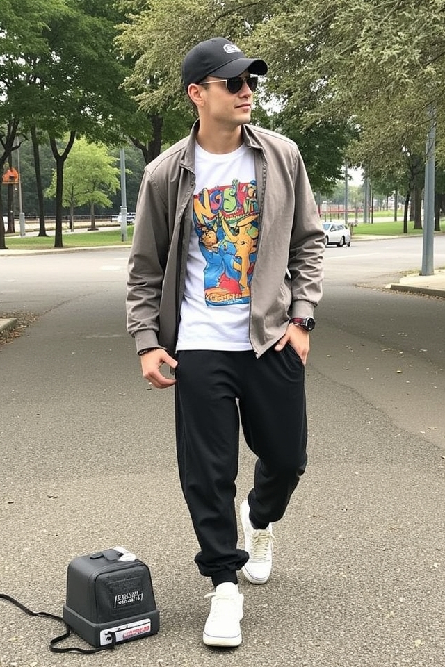 casual adventure outfit combo