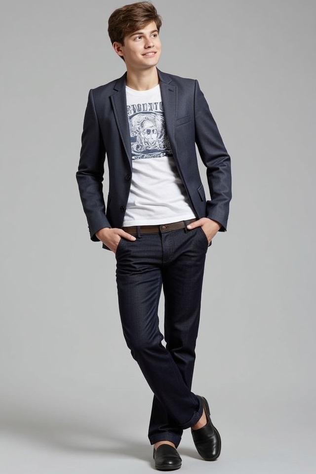 casual blazer for teen boys