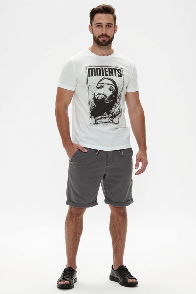 casual graphic tee joggers