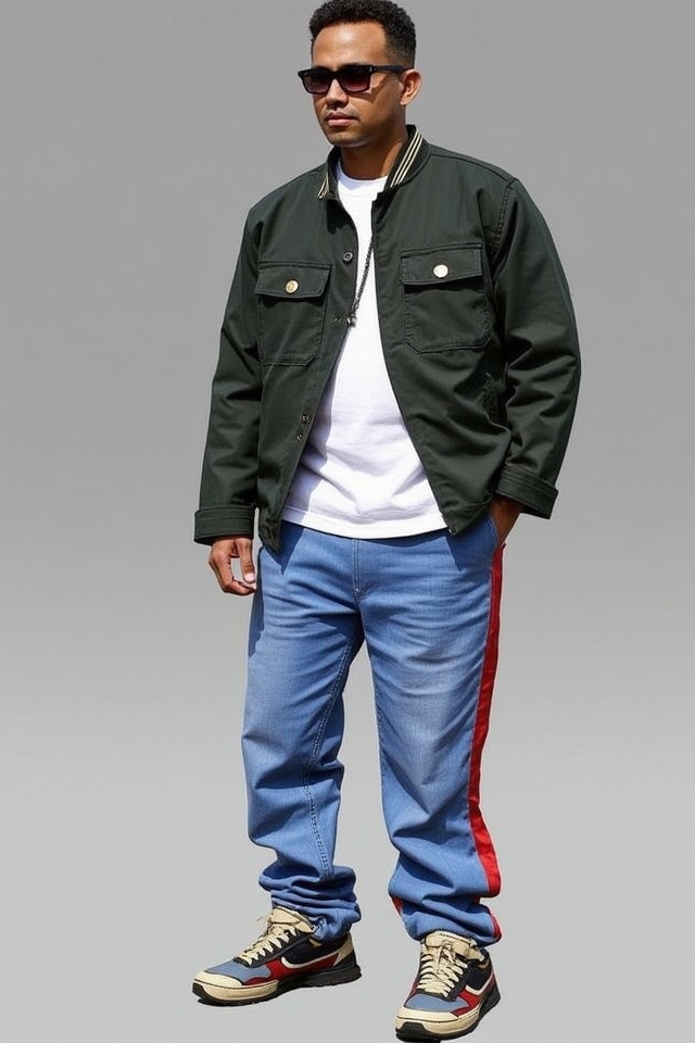 casual streetwear bold sneakers
