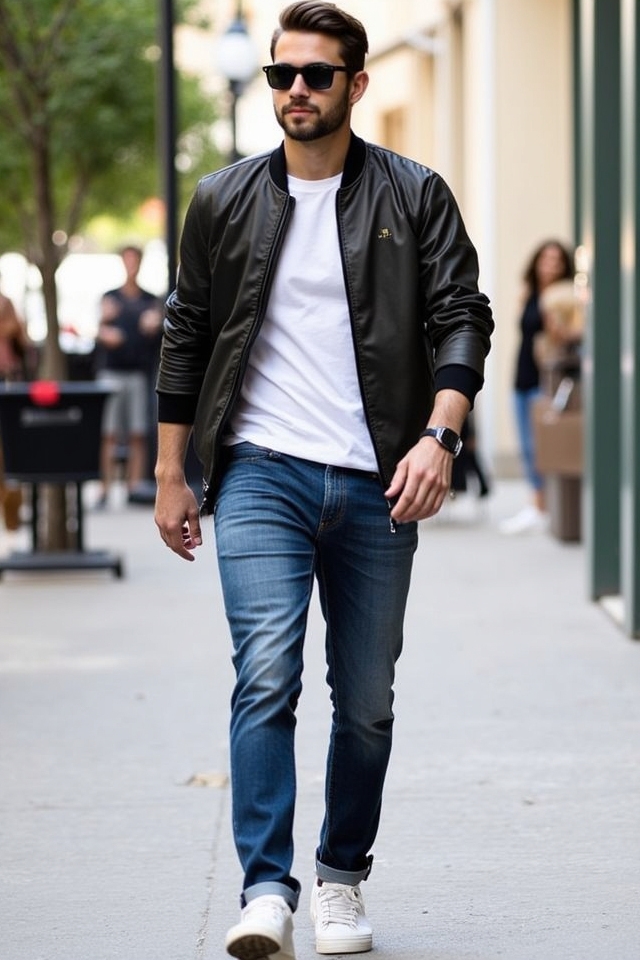 casual stylish layered outfit