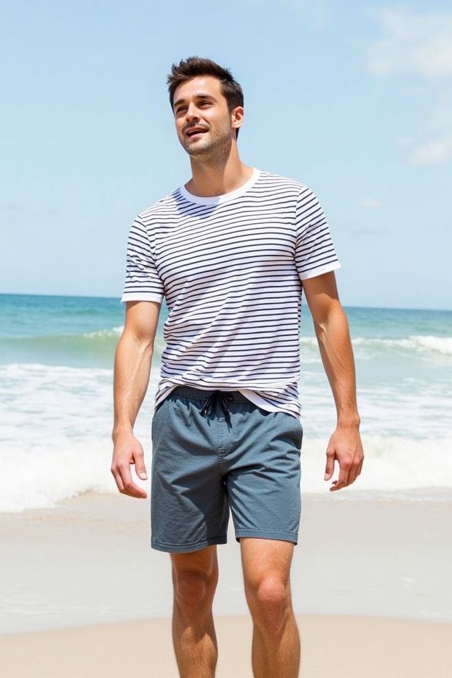 casual summer beach outfit