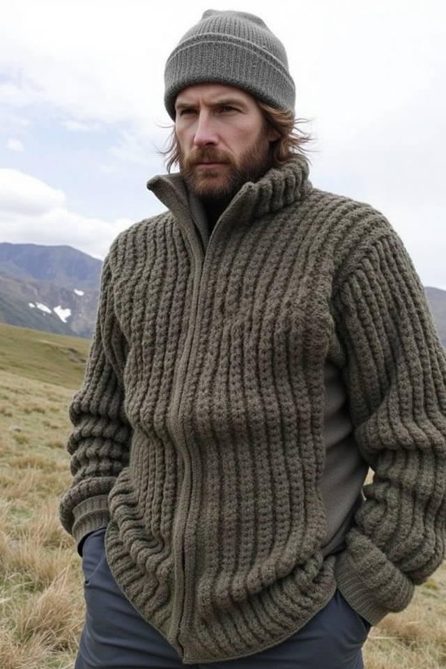 chunky knit outdoor warmth