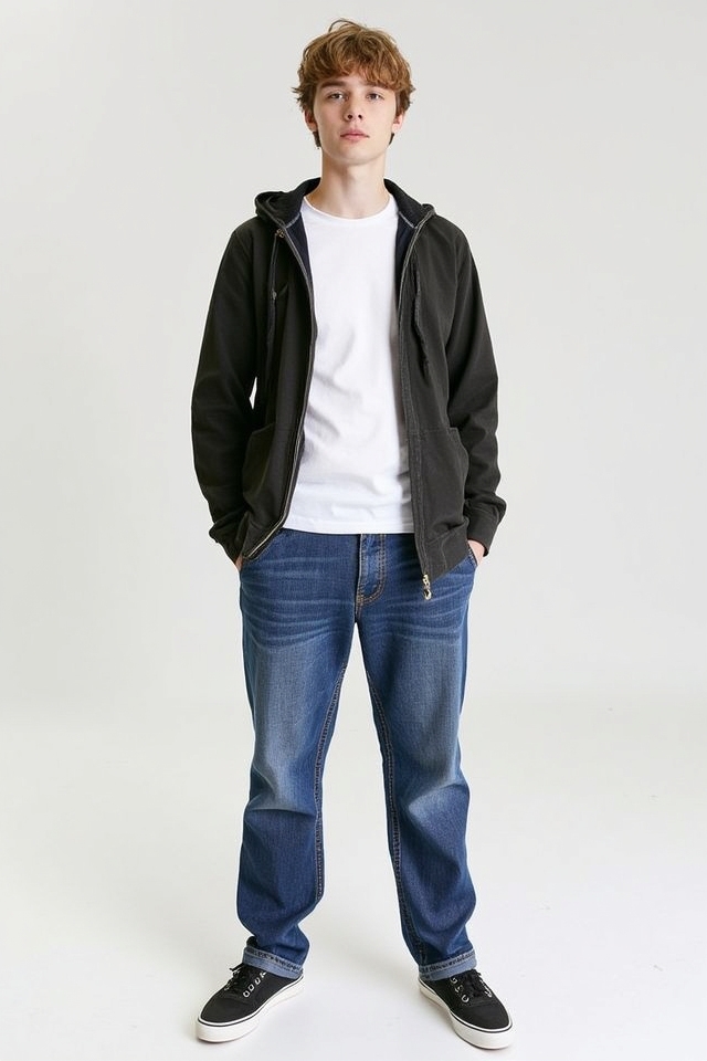 classic denim and tee