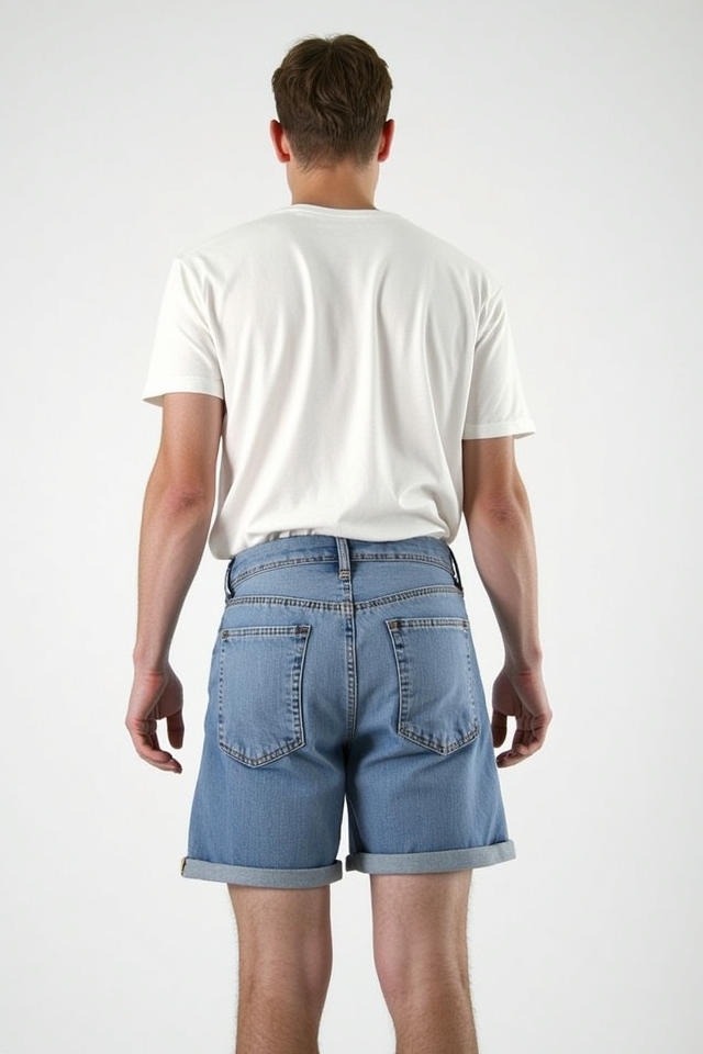 classic denim shorts pairing