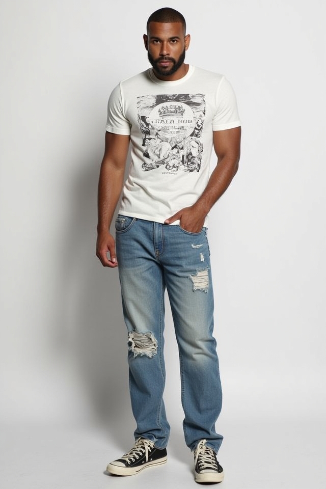 classic graphic tee combo