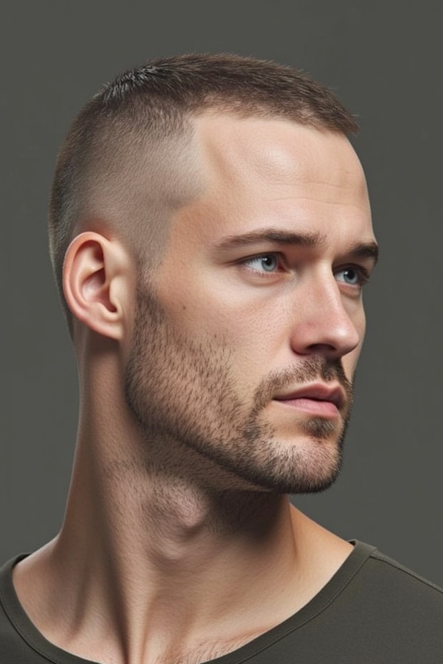 classic low maintenance buzz cut