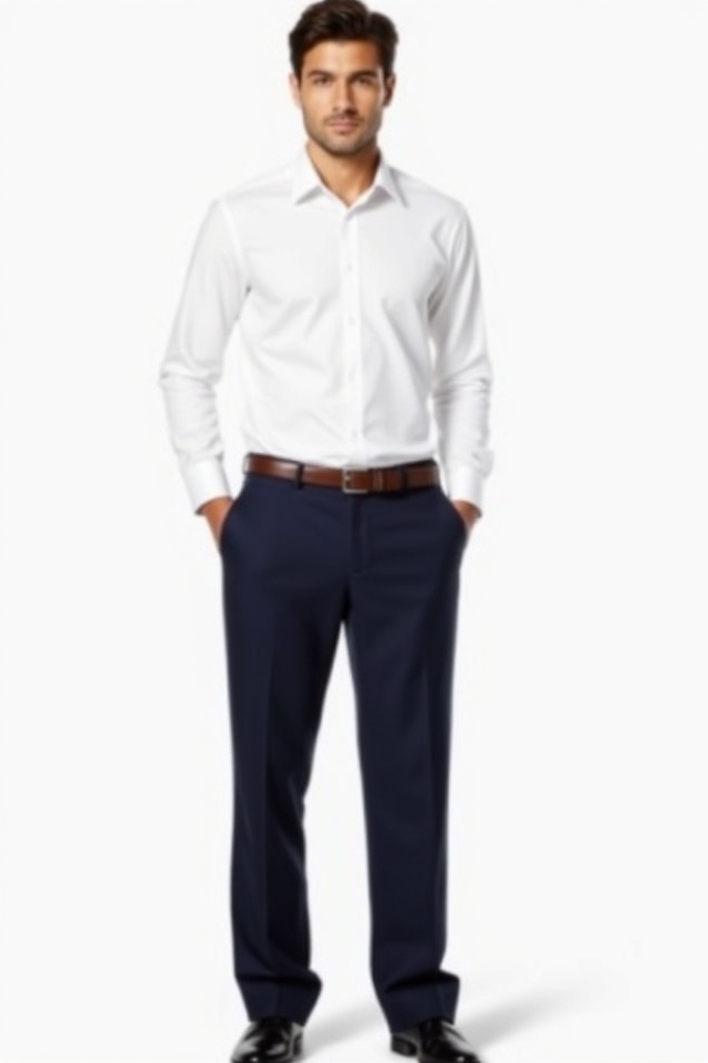 classic navy white ensemble