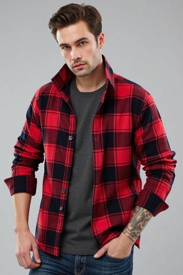 classic plaid flannel autumn
