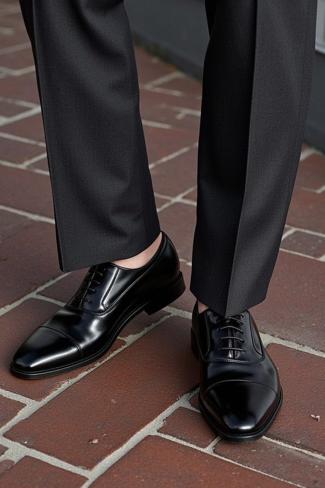 classic polished leather footwear