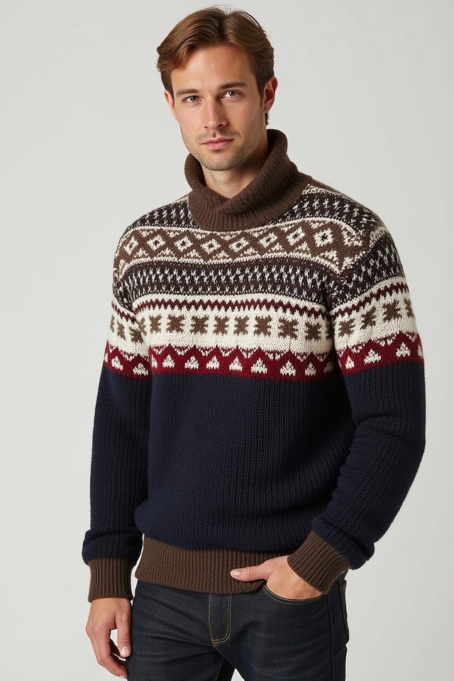 classic vintage sweater outfit
